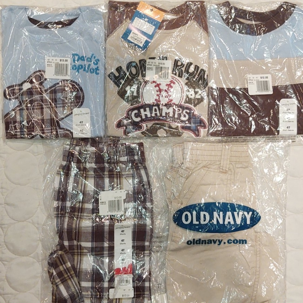 Boys 4T Mix and Match coordinating short sets